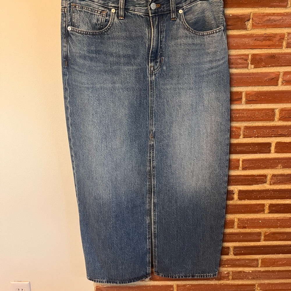 Madewell Classic Blue Denim Skirt